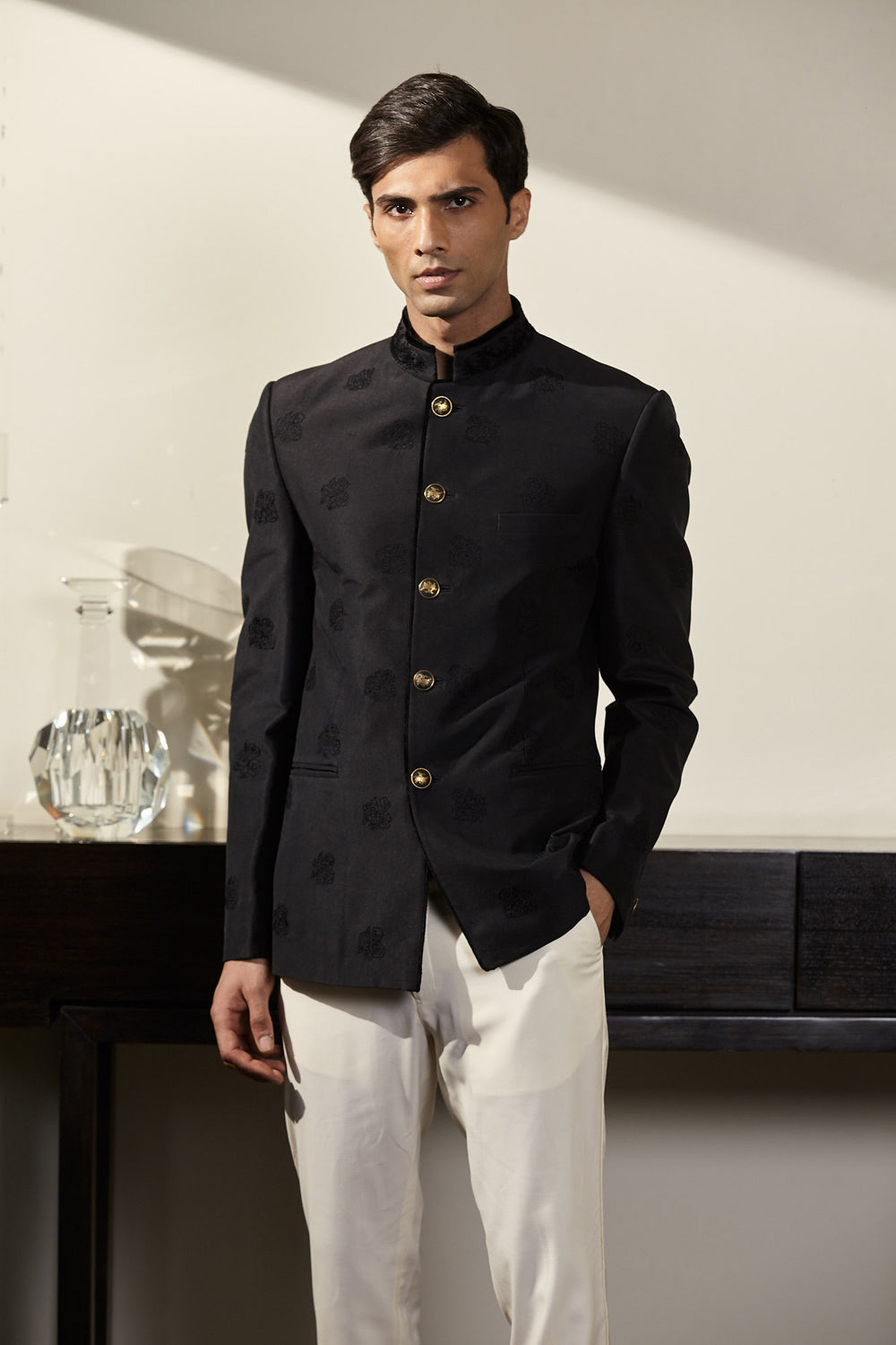 Black - Bandhgala - Indian Wear for Men - Buy Latest Designer Men wear  Clothing Online - Utsav Fashion